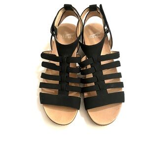 Dansko Black Sandals Size 39 (8.5-9) Velcro back strap